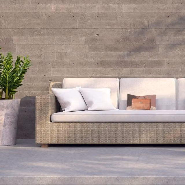 Benjamin Tate Design LTD Brown Plain Square Outdoor Cushion