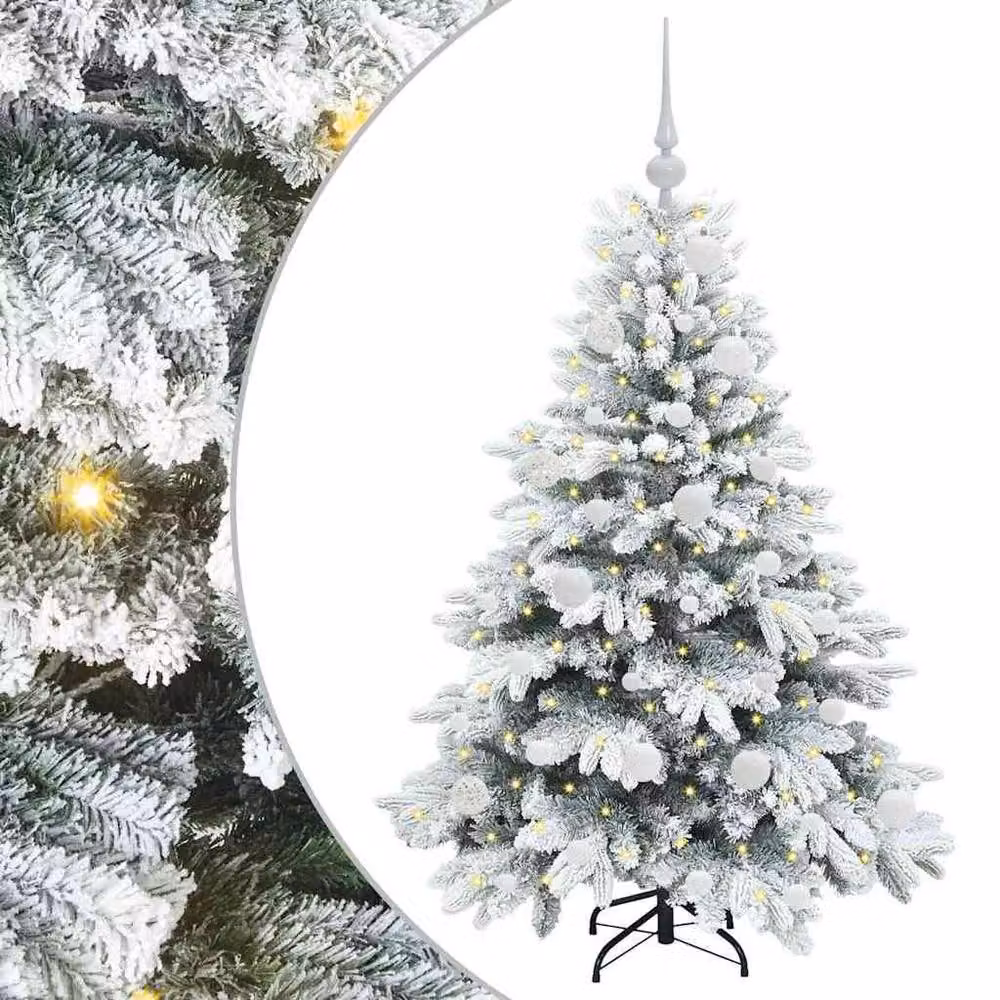 Berkfield Home Beautiful Artificial Green Christmas Tree with 150 Warm White LEDs, Height: 120 cm – 3