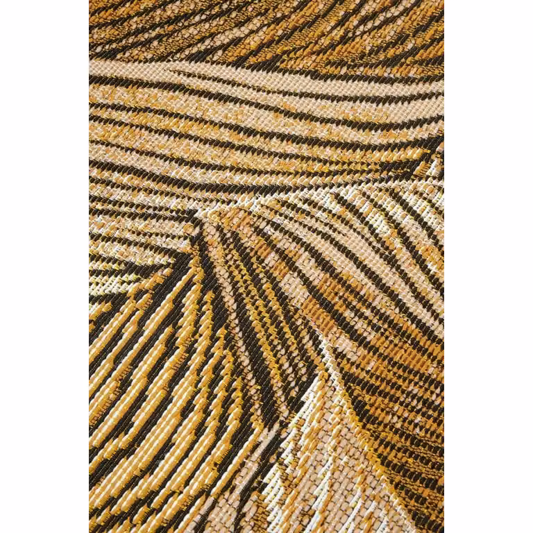 Villeroy & Boch 1767 Rug, Yellow Floral Flat Weave Indoor Outdoor Rug, W: 200 cm, D: 280 cm