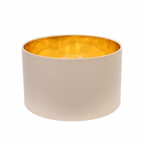 ValueLights Reni Small Cylinder Pendant Shade in Gold and Brass, Width: 25 cm