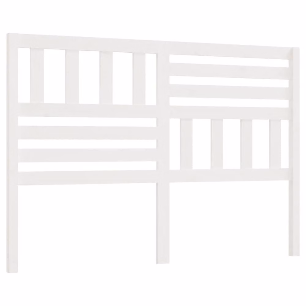 Berkfield Home Beautiful White Solid Pine Wood Bed Headboard W/D/H: 166 x 4 x 100 cm – 2