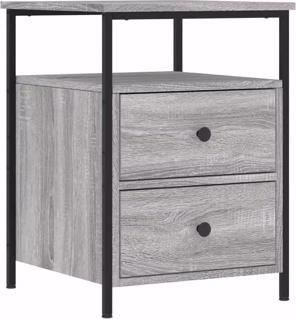 Berkfield Home Grey Sonoma Bedside Cabinet W/D/H: 44 x 45 x 60 cm – 1