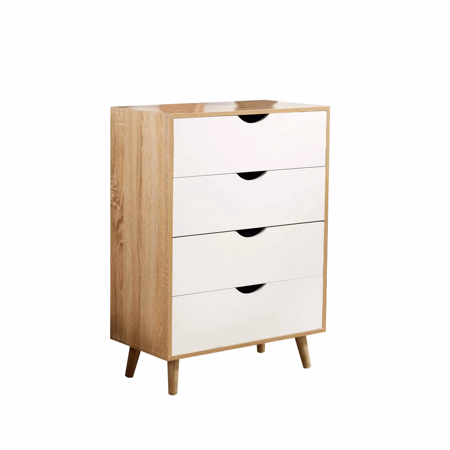 Home Source Boden Sideboard Chest and TV Stand in Light Oak and White – 6