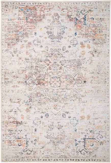 Kukoon Ivory Beige Traditional Flatwoven Oriental Area Rug for Living Rooms and Hallways, W: 160 cm, L: 230 cm – 1
