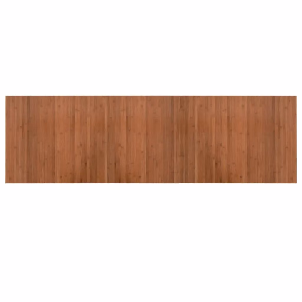 Berkfield Home Rectangular Bamboo Rug in Brown, W: 60 cm, L: 200 cm – 1
