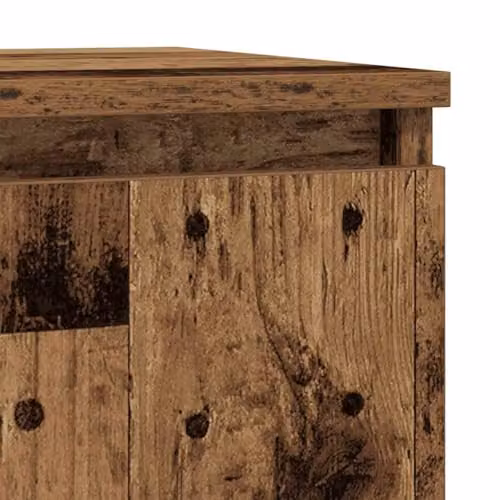 vidaXL Rustic Old Wood Sideboard in Brown, W/D/H: 57 x 34 x 76 cm – 3