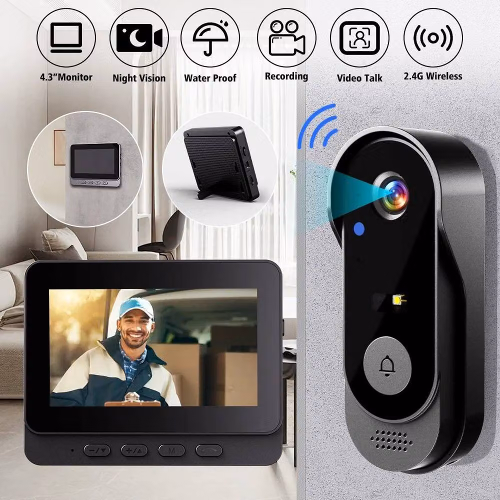 SPETLEK Doorbell Camera with 64GB Memory Card, Black – 3