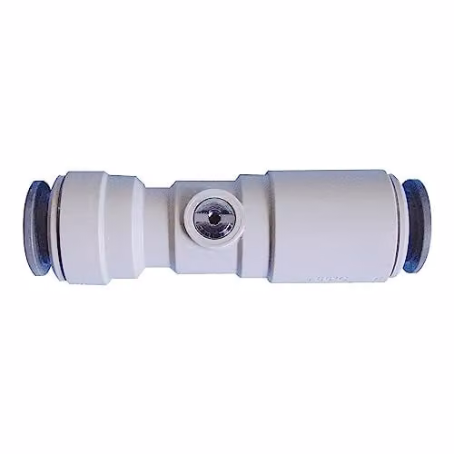John Guest White Plastic 15mm Straight Service Valve Pack of 5