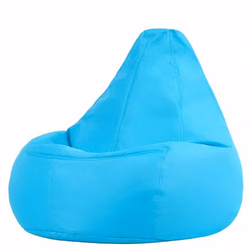 ICON Dalton High Back Adult Bean Bag Chair in Blue and Turquoise – 3