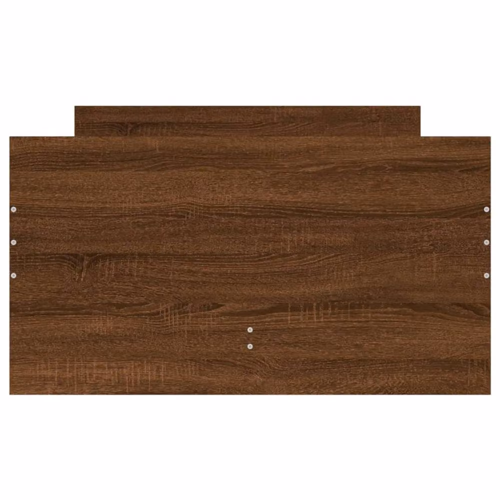Berkfield Home Modern Small Single Bed Frame in Brown Oak – 4