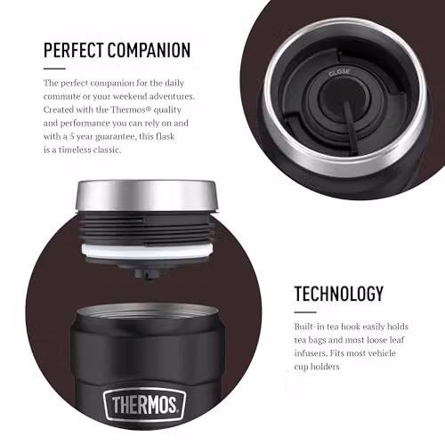 Thermos Stainless King Vacuum Insulated Tumbler, Black, 470ml – 3