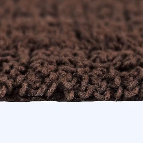 Homescapes Luxury Round Cotton Bath Mat, Chocolate, Diameter: 80 cm – 3