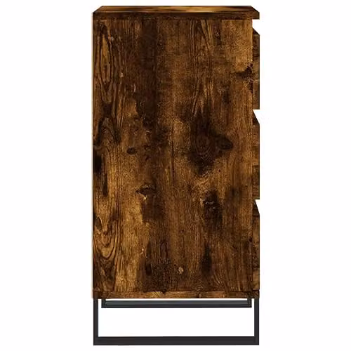 vidaXL Industrial Sideboard in Brown Smoked Oak, W/D/H: 40 x 35 x 70 cm – 4