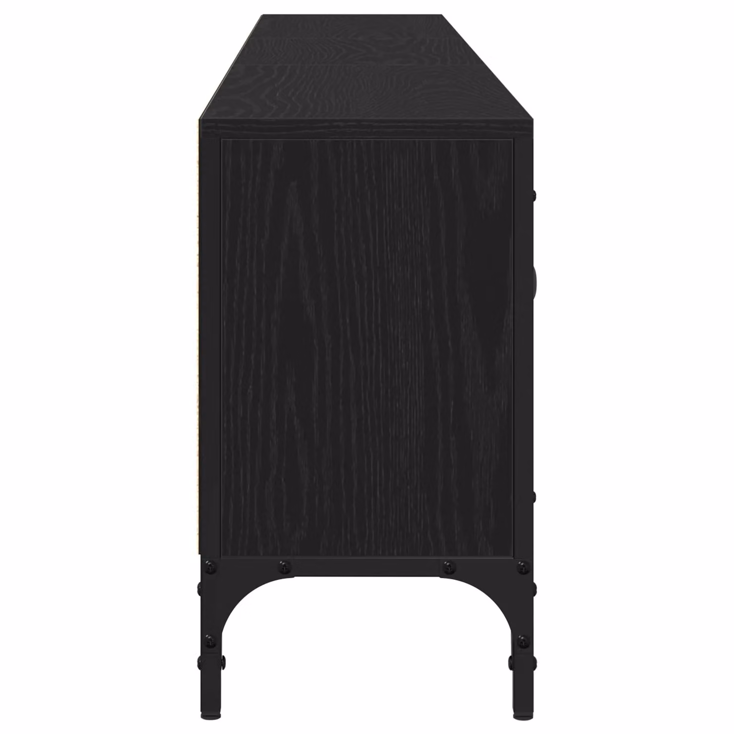 Berkfield Home Modern Black Oak TV Cabinet with Drawer, W/D/H: 200 x 44 x 44 cm – 4