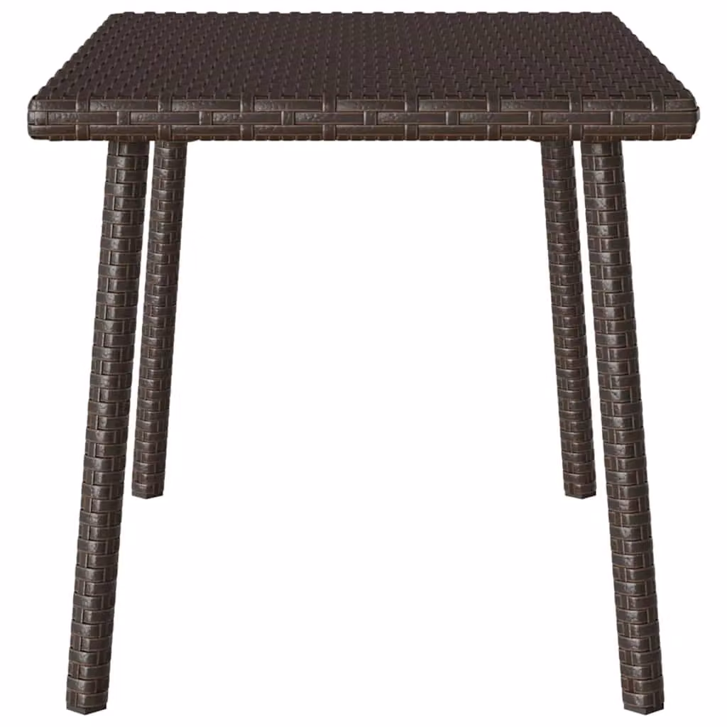 Berkfield Home Rectangular Garden Coffee Table in Brown Poly Rattan, W/D/H: 60 x 40 x 37 cm – 4