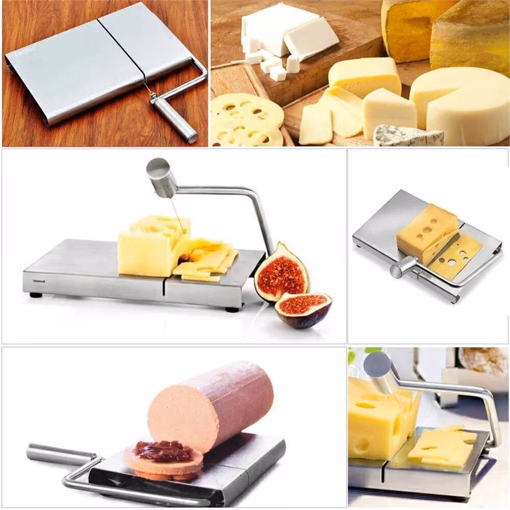 Nordara Stainless Steel Rectangular Cheese and Butter Slicer with 6 Wires in Silver – 2