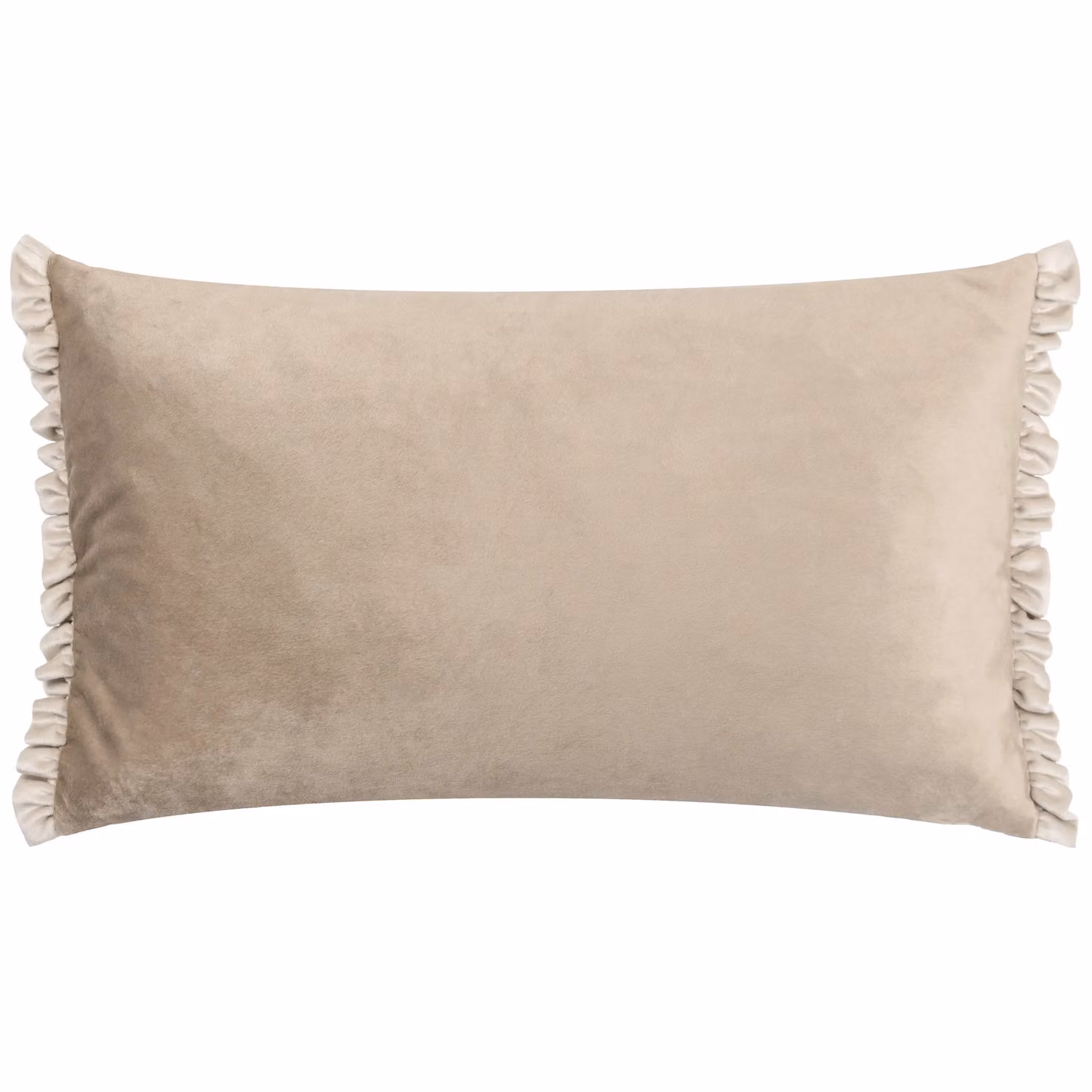 Wylder Tilly Beige Velvet Reversible Rectangular Cushion W/D/H: 50 x 30 x 30 cm – 2
