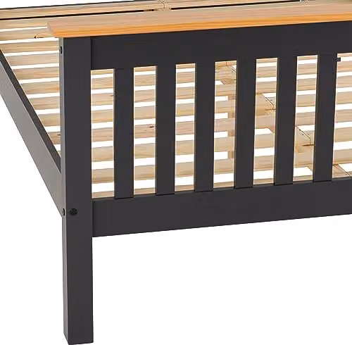 Seconique Monaco King Size Wooden Bed Frame in Grey and Oak Effect, H: 102.5 x W: 180 x D: 200 cm – 8
