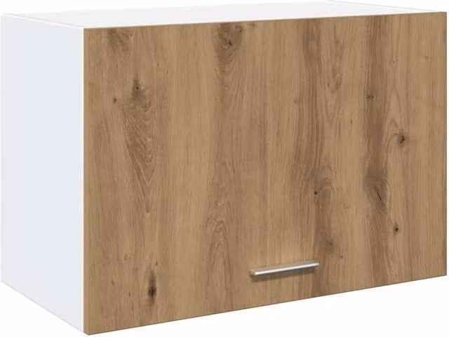 Berkfield Home Lyon Artisan Oak Hanging Wall Cabinet, Brown, W: 60 cm, D: 31 cm, H: 40 cm
