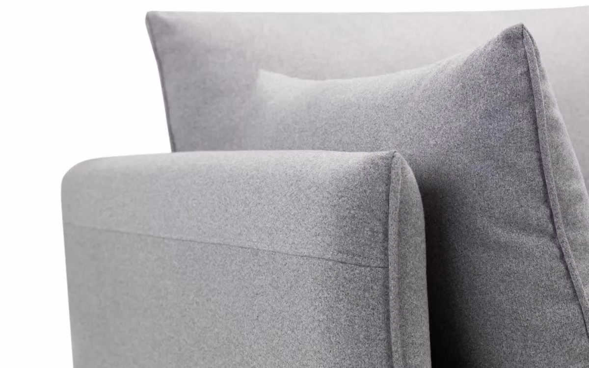 Ashfield Platinum Wool 2 Seater Sofa in Grey – 2