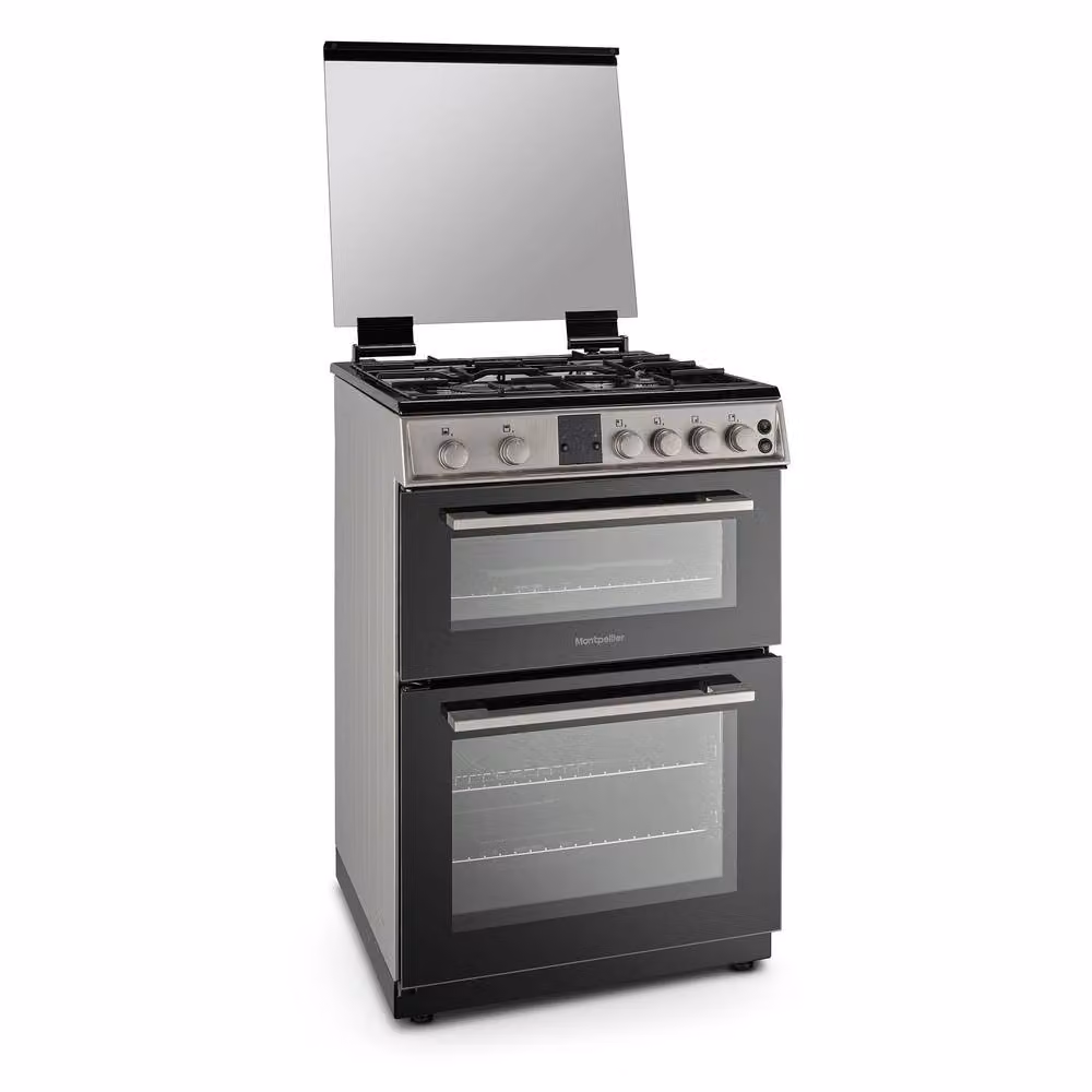 Montpellier MDOG60LS Silver 4 Zone Gas Cooker with Grill and Catalytic Cleaning – 2
