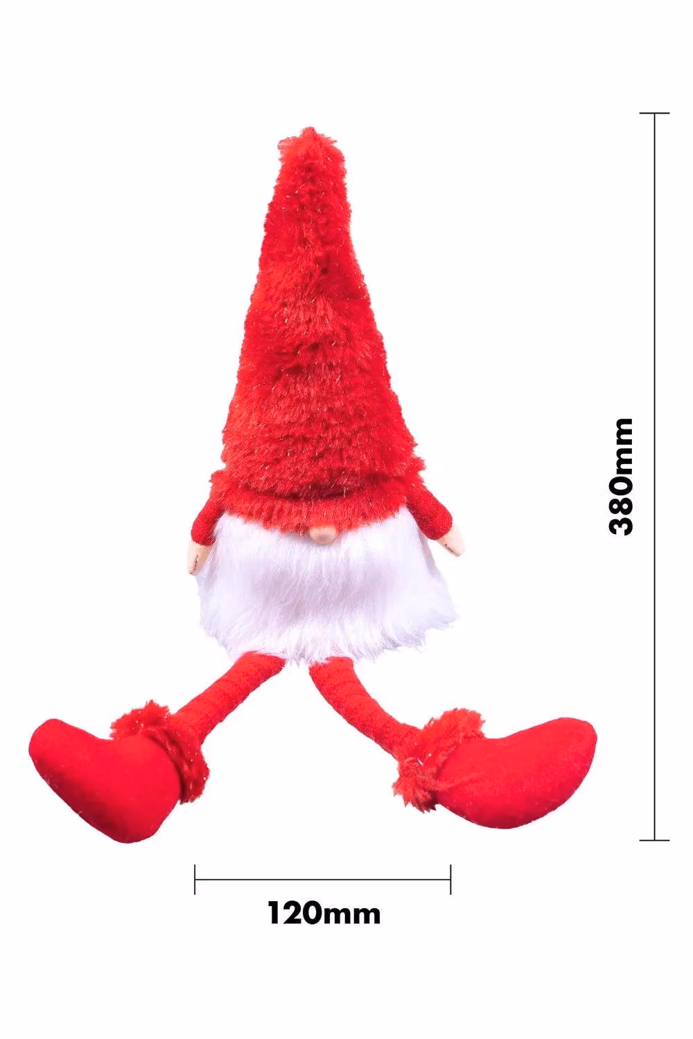 Netagon Home Red Long Legged Scandinavian Christmas Gonk Tabletop Decoration – 2