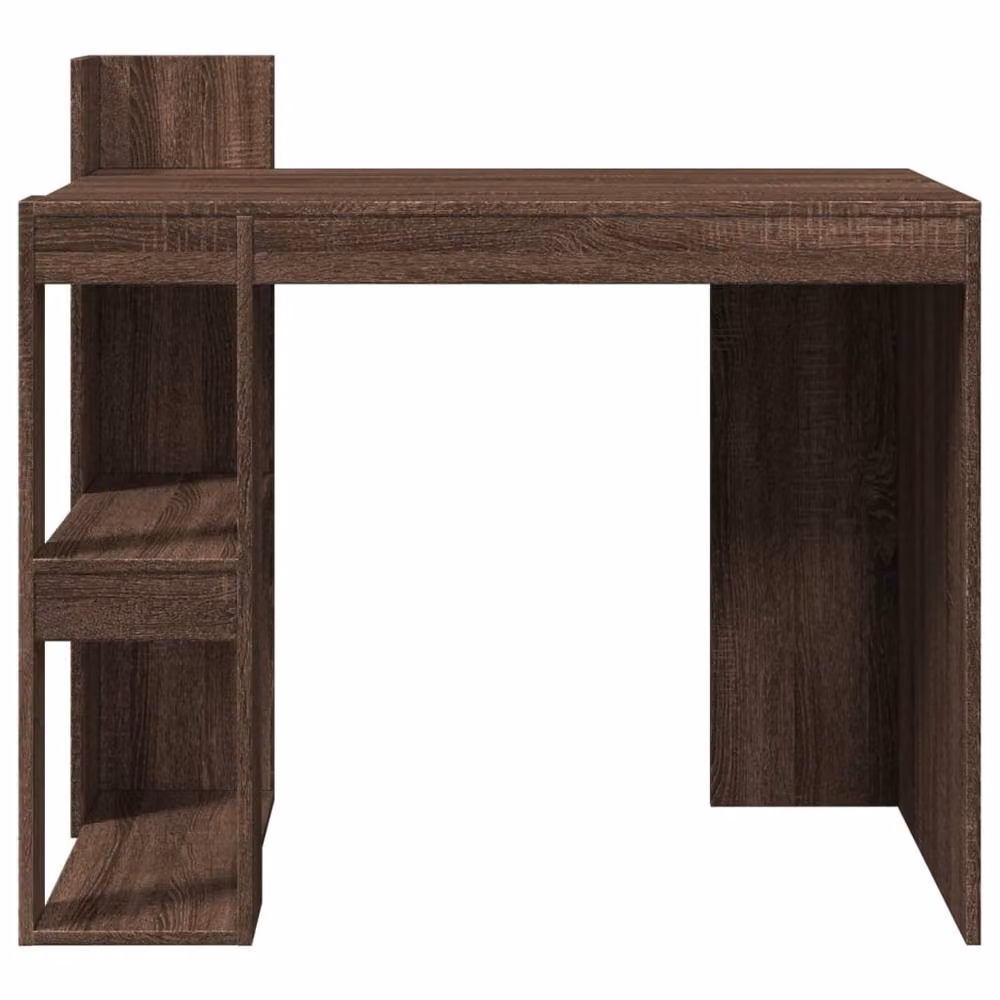 Berkfield Modern Brown Oak Computer Desk W/D/H: 103.5 x 56.5 x 94 cm – 4