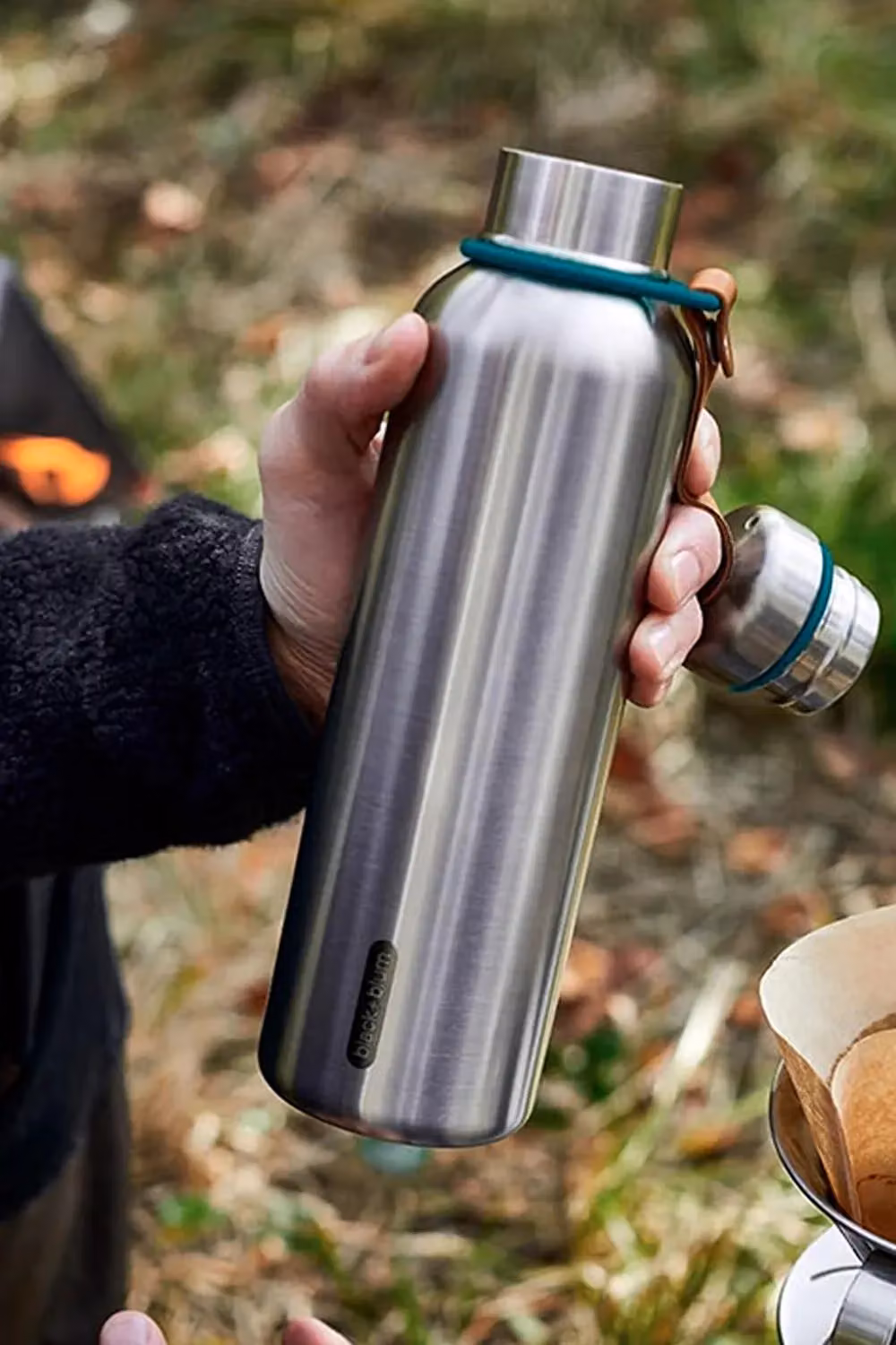 Black + Blum Insulated Wide Spout Water Bottle, 750ml, Ocean Blue – 3