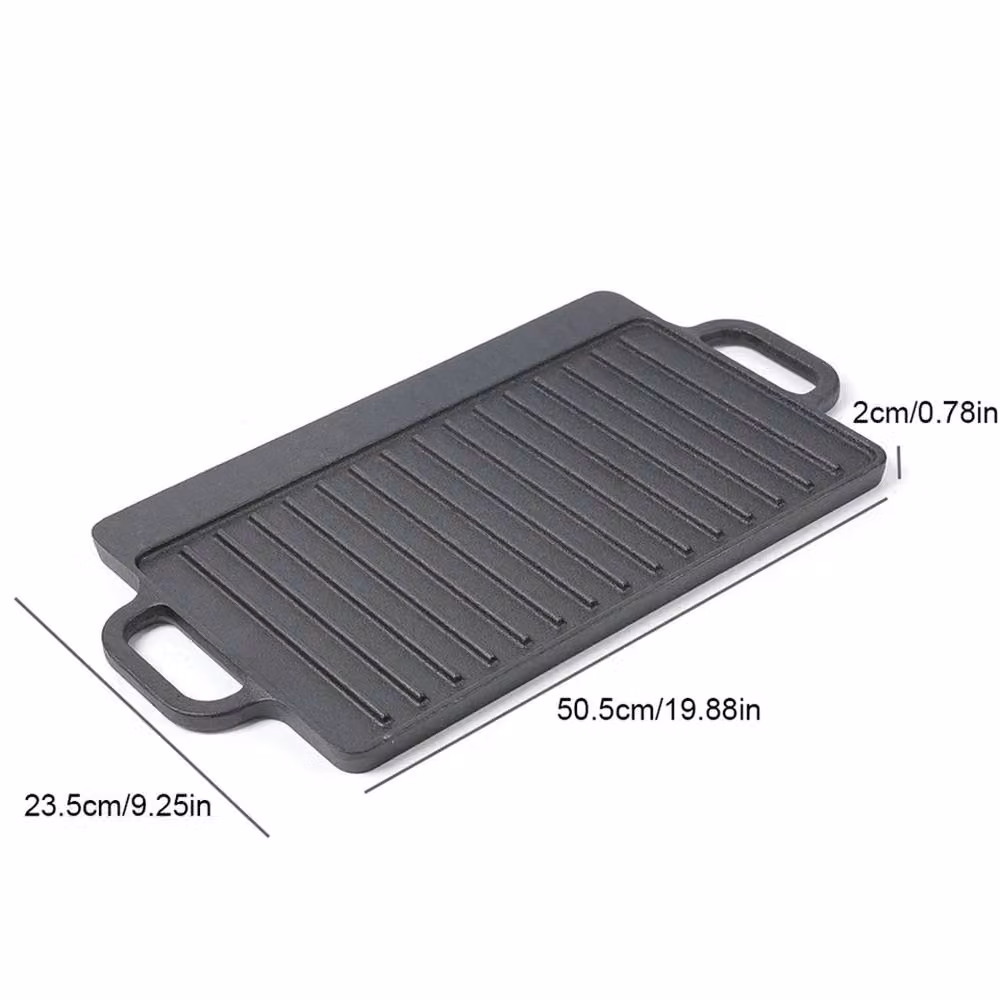 Kelvenix Large Non Stick Cast Iron Griddle Pan Skillet in Black – 2