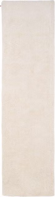 The Rug House Plain Beige Shaggy Rectangular Rug, W: 60 cm, L: 240 cm