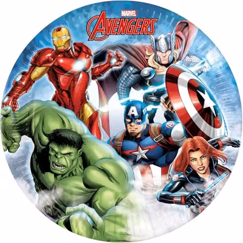 Procos Avengers Infinity Stones Multicolour Paper Dinner Plates, Pack of 8