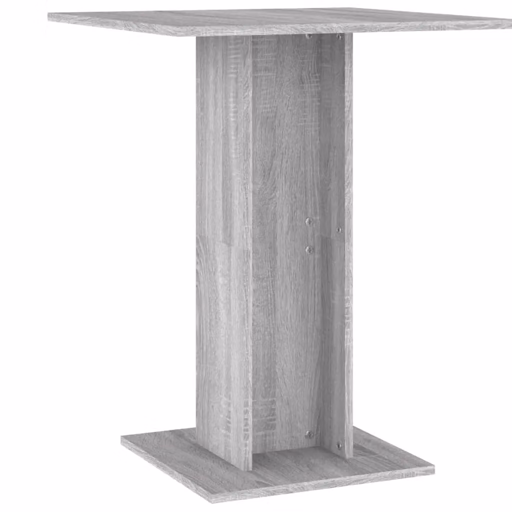 Berkfield Home Bistro Table in Grey Sonoma, W/D/H: 60 x 60 x 75 cm – 2