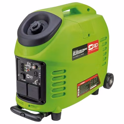 SIP Medusa ISG3303 Petrol Digital Inverter Generator, 3kW, Green