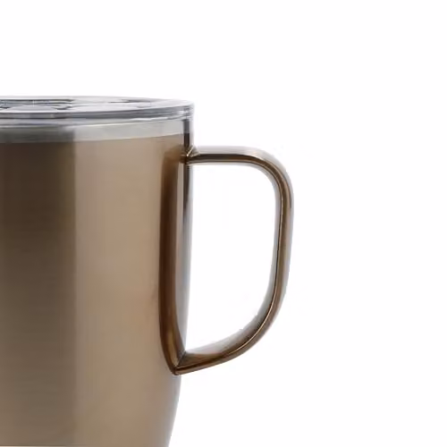 S'well Pyrite Stainless Steel Travel Mug with Handle and Lid, Gold, 350ml – 5