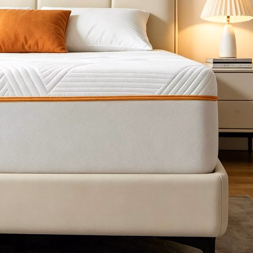 Rolipo Pocket Sprung Hybrid Mattress, 4ft6 Double, White, H 20 cm, W 140 cm, D 200 cm – 2