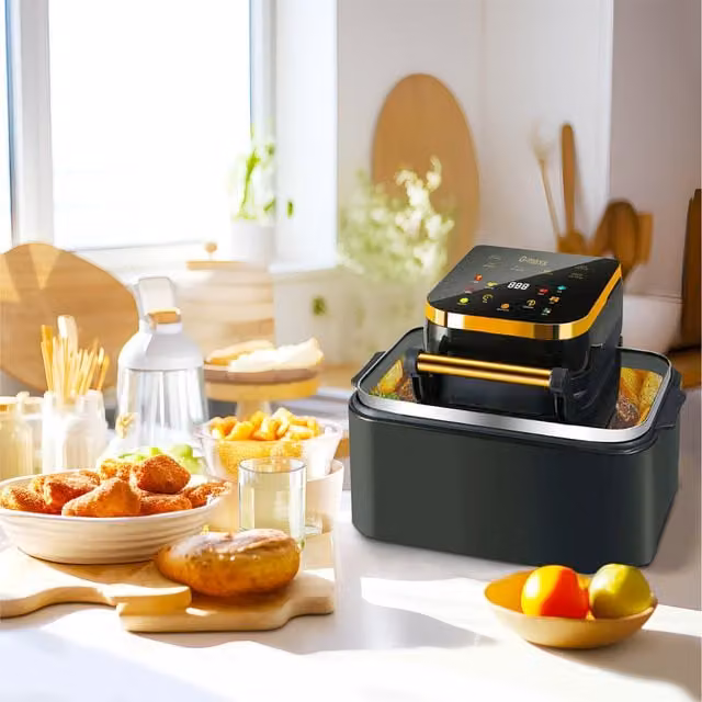 G-Maxx 15L Family Gourmet Hot Air Fryer, Black