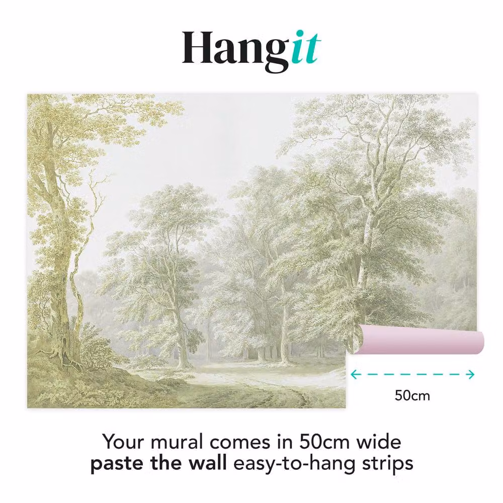 Superfresco Easy Stately Woodland Sage Floral Wall Mural in Green, W: 300 cm, H: 280 cm – 2