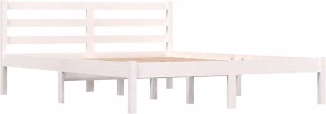 Berkfield Home Beautiful Day Bed in White Solid Pine Wood, W/D/H: 140 x 190 x 69.5 cm – 1