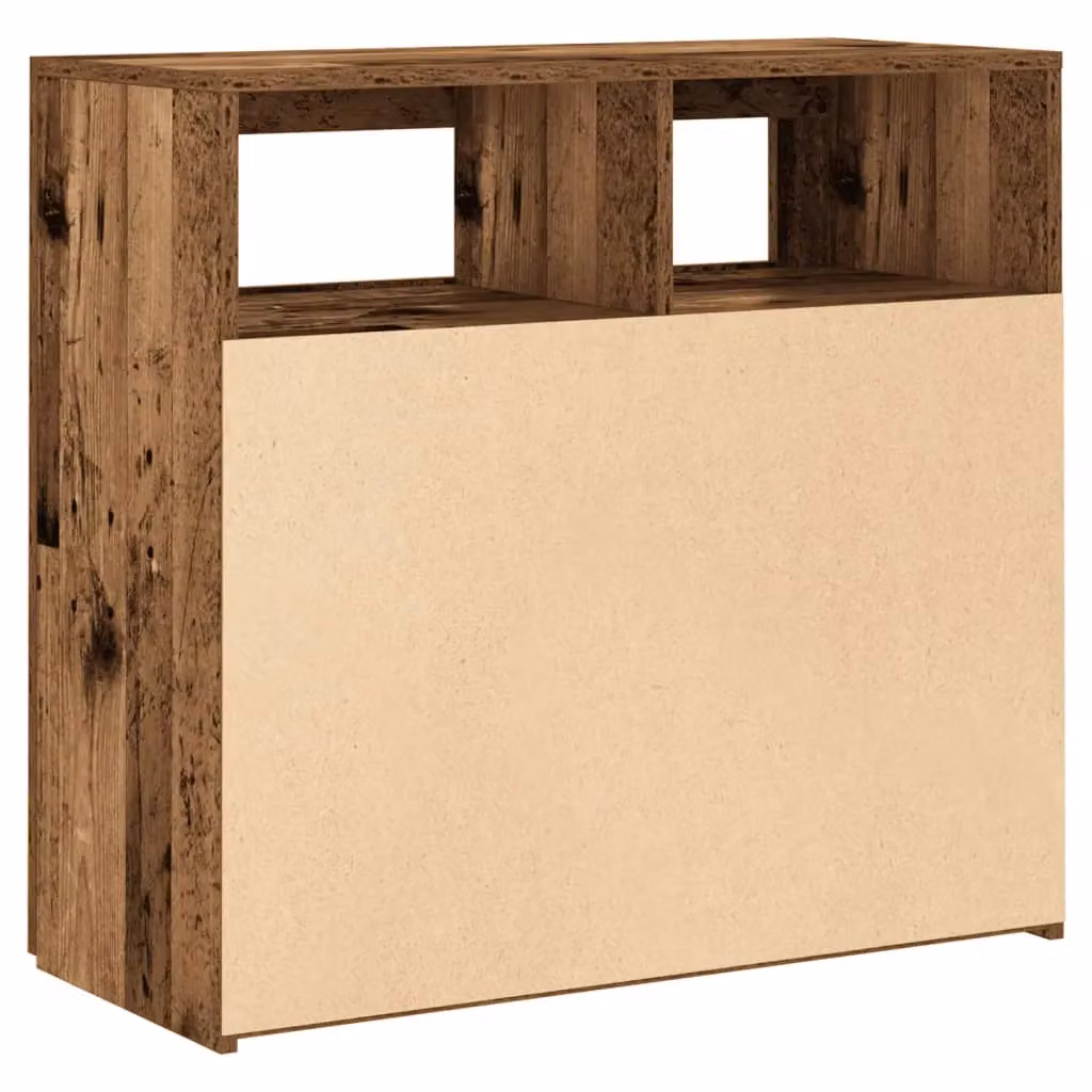 Berkfield Home Modern Sideboard with Integrated LED Lights in Brown, W/D/H: 80 x 35 x 75 cm – 5