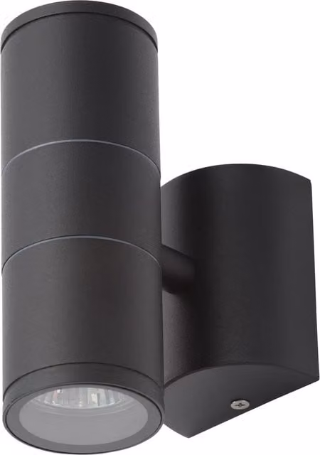 Litecraft Irela Modern Up and Down Outdoor Wall Light in Anthracite