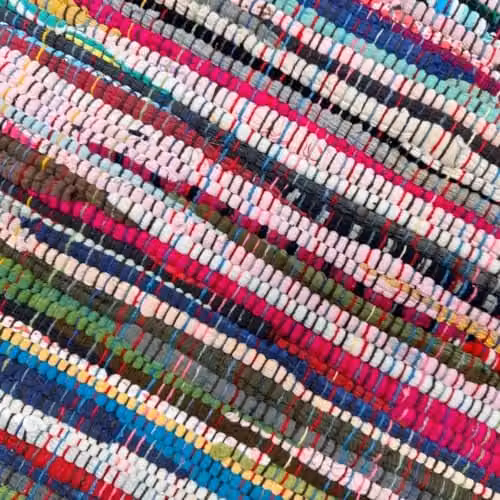 Allure Bath Fashions Multicoloured Patchwork Chindi Rag Rug, W: 60 cm, L: 180 cm – 4