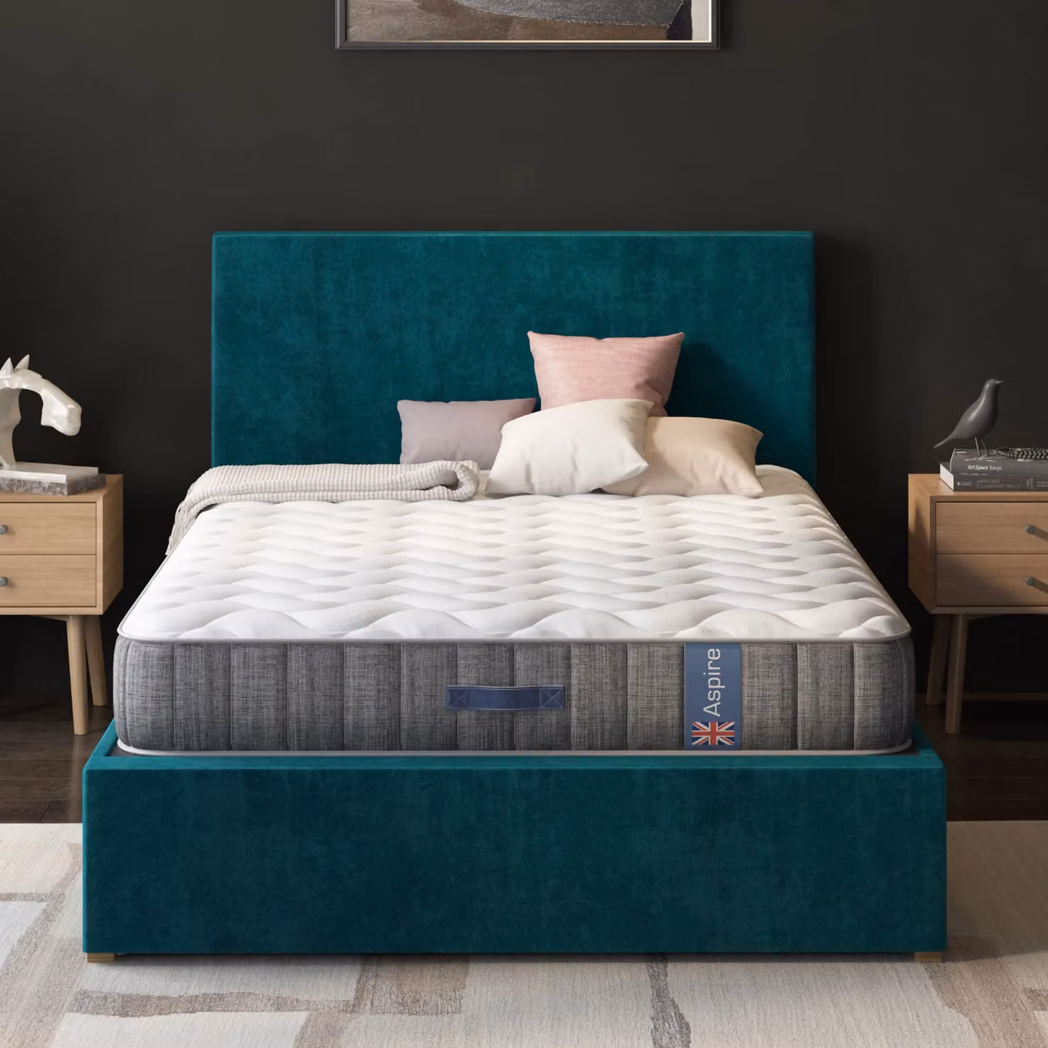 Aspire Medium Comfort Hybrid Pocket Mattress in White, Small Single – 4