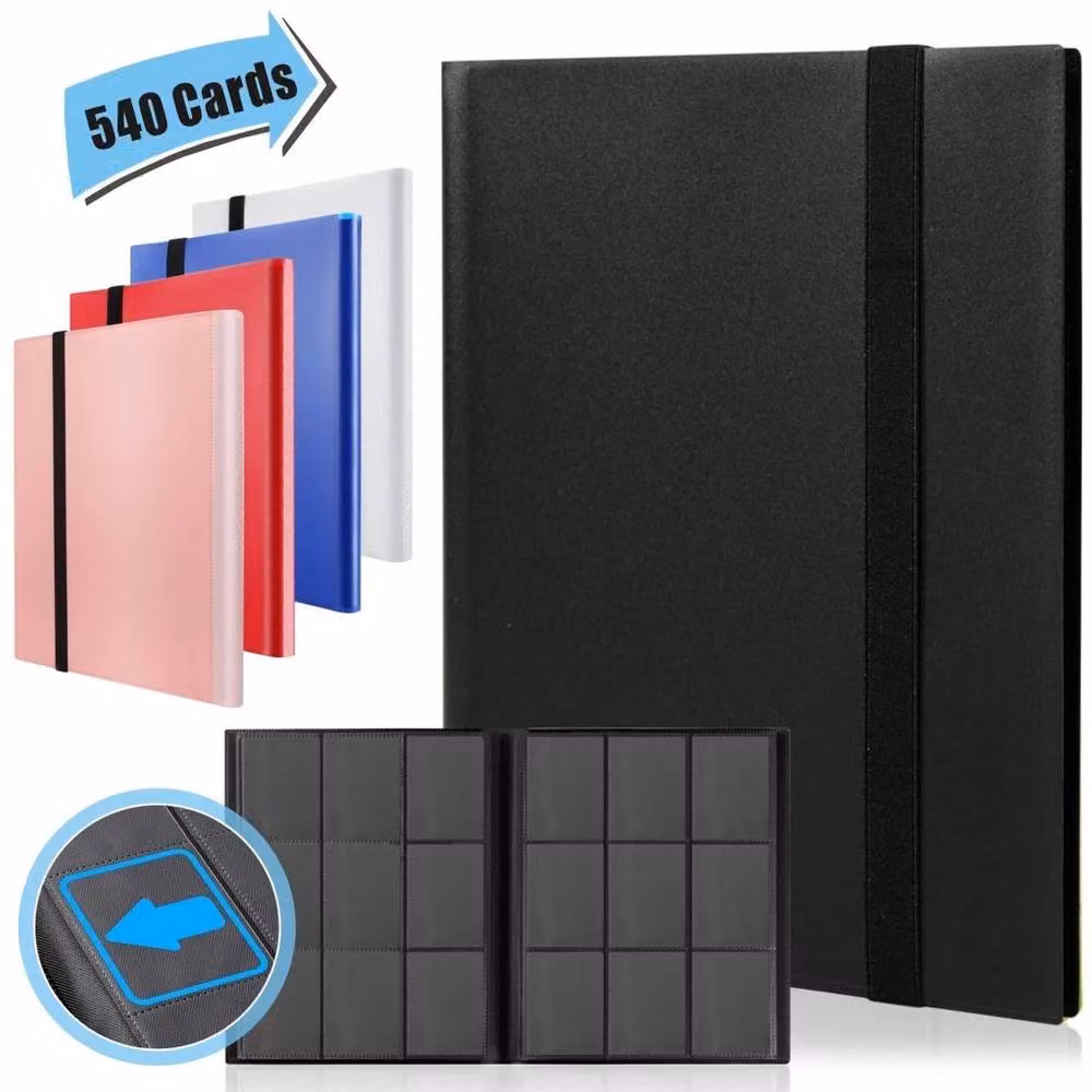 NESTLUNE Black A4 Trading Card Binder Album Folder for 540 Cards – 2
