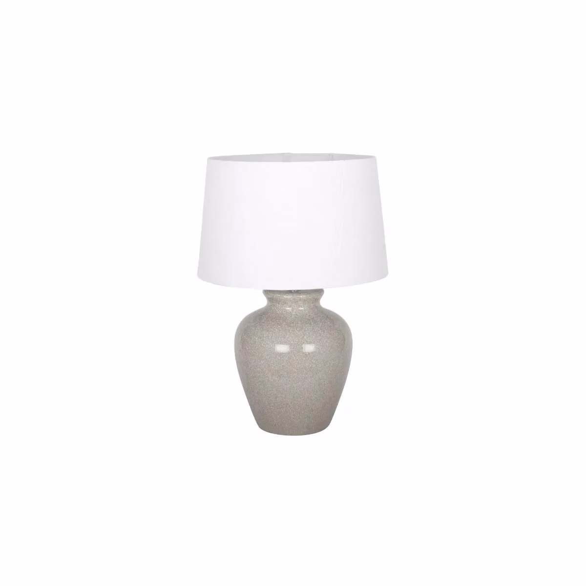 Pagazzi Bethany Dove Grey Ceramic Table Lamp with Fabric Shade – 2