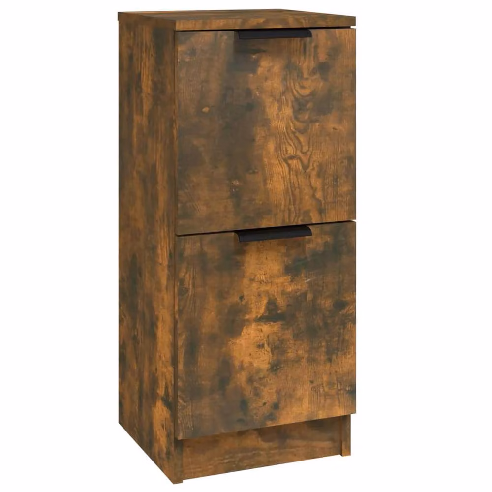 Berkfield Home Smoked Oak Sideboard in Brown, W/D/H: 30 x 30 x 70 cm – 2