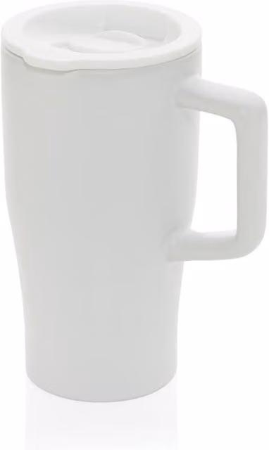 XD Design Luxe Quencher Ceramic Travel Mug in White
