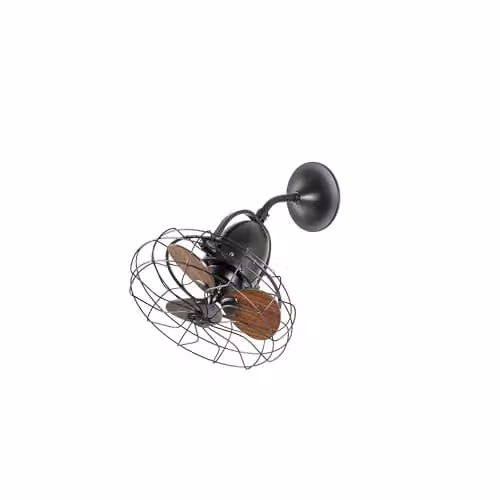 Faro Barcelona Keiki Brown 3-Blade Metal Ceiling Fan, Diameter: 45 cm