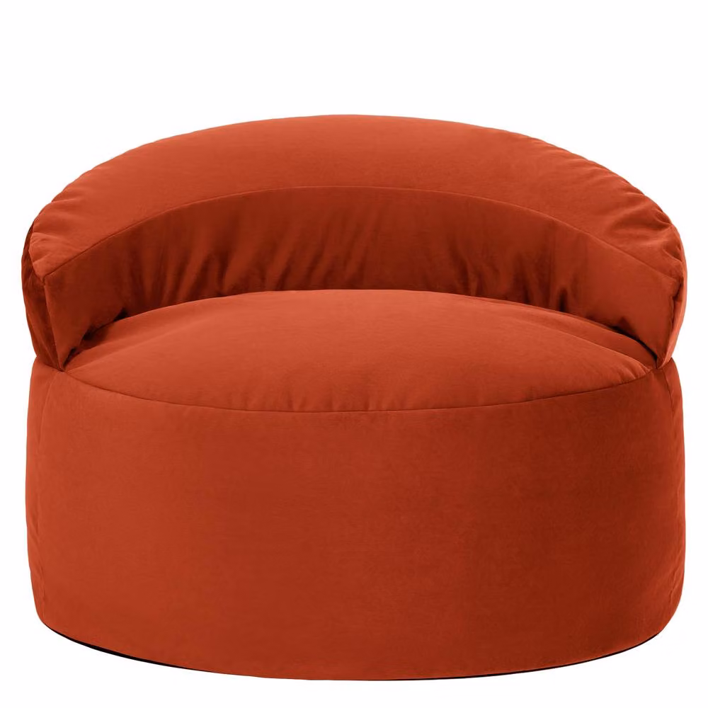 ICON Orb Accent Chair in Matt Red Velvet – 2