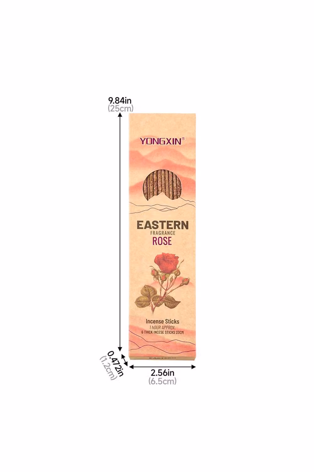 Living and Home Rose Scented Incense Sticks Set in Natural – 4