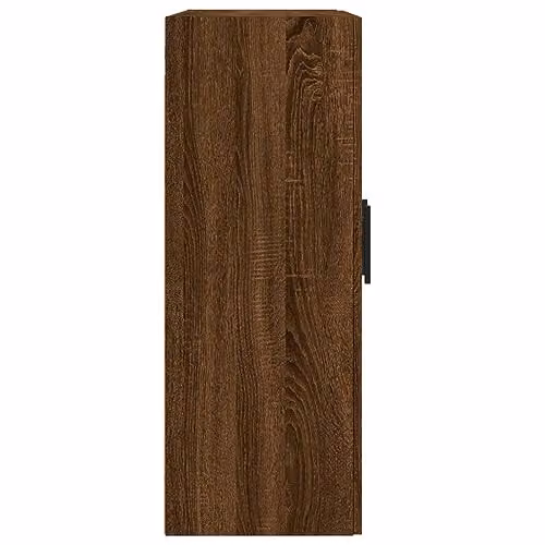 vidaXL Wall Mounted Cabinet in Brown Oak, W/D/H: 69.5 x 34 x 90 cm – 4